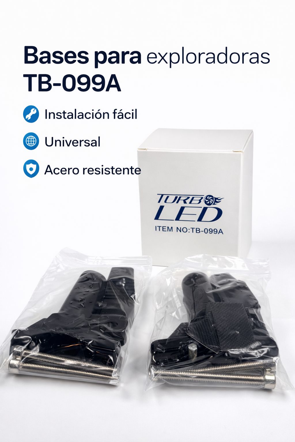 PAR BASE ABRAZADERA PARA EXPLORADORAS
